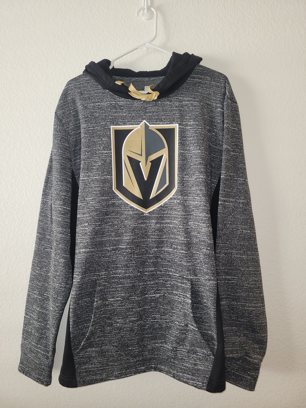 Men's Black Vegas Golden Knights Heather Pullover Hoodie